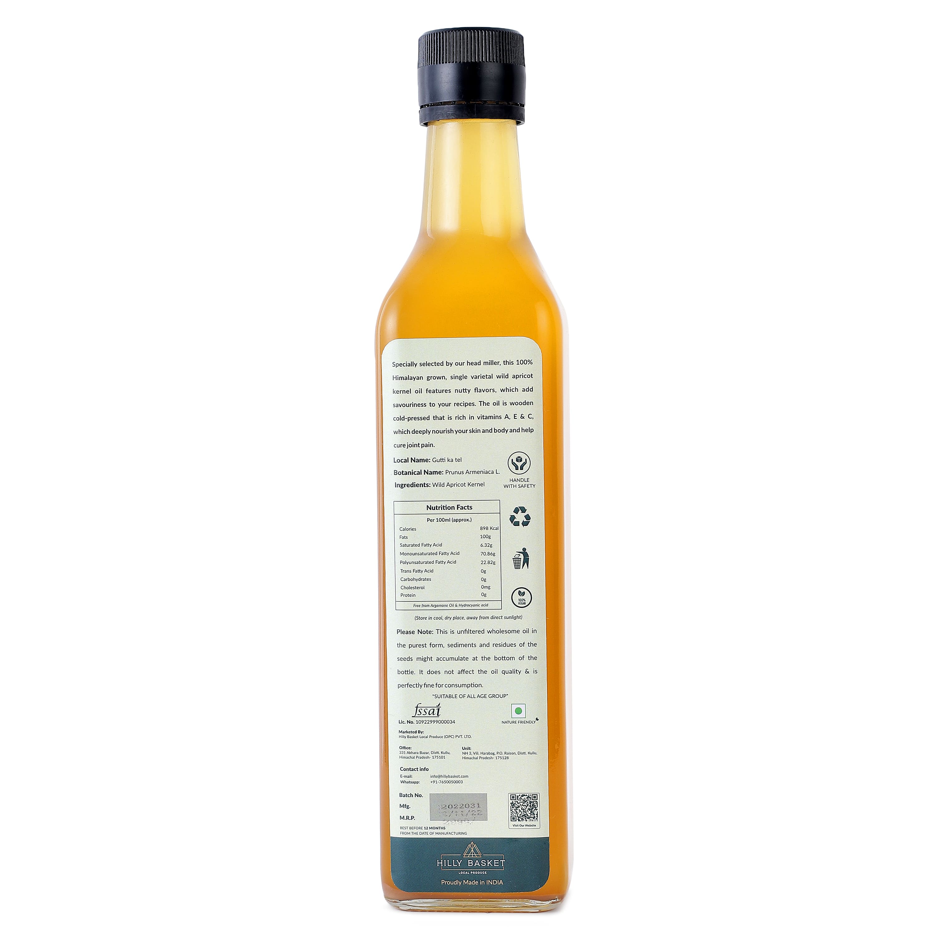 Apricot Kernel Oil (500ml)