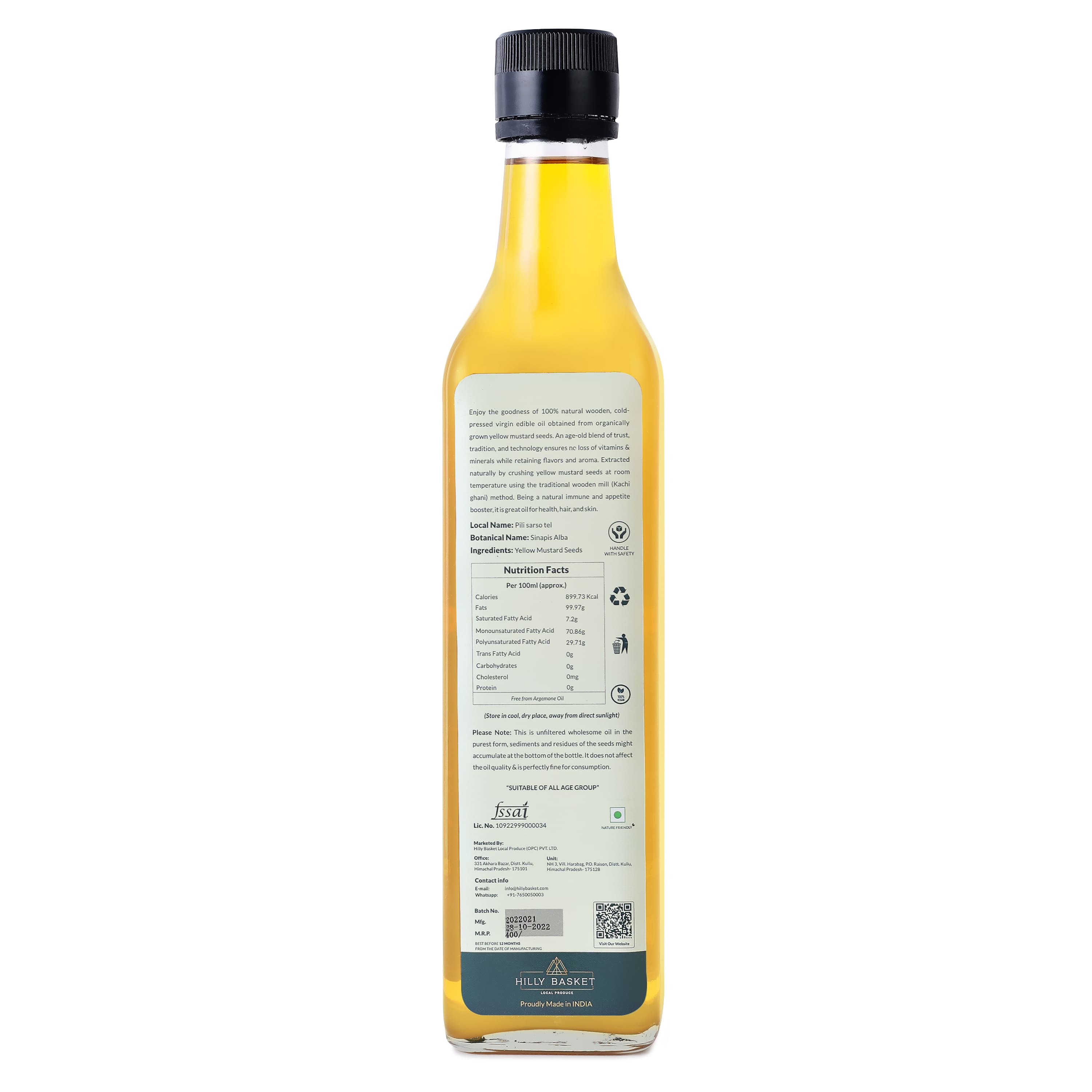 Yellow Mustard Oil (500ml)