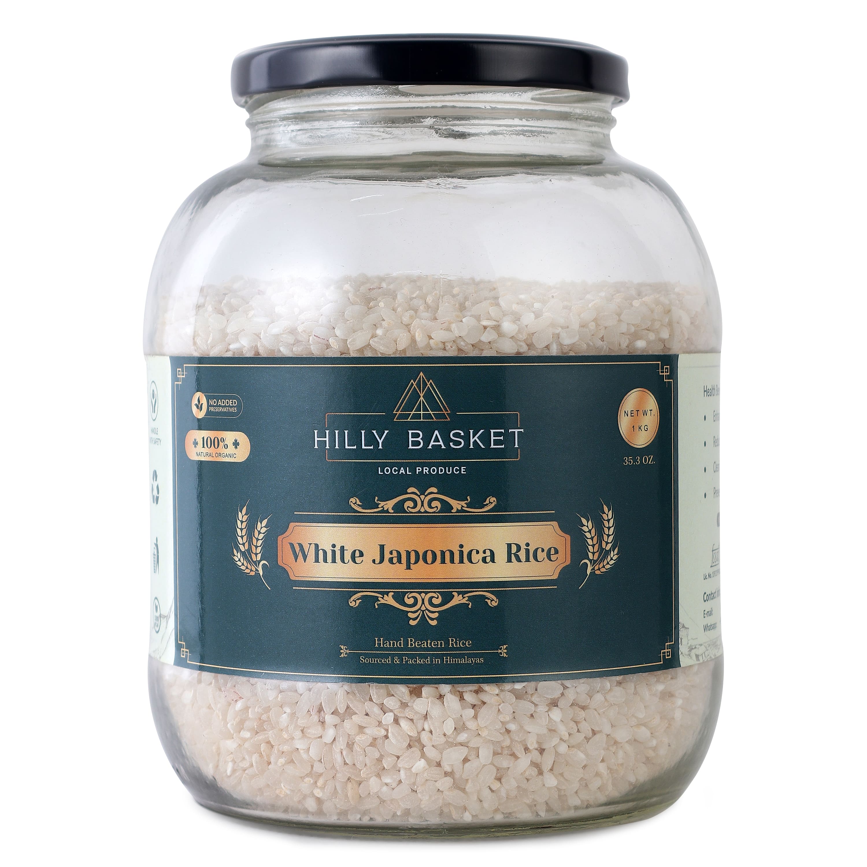 White Japonica Rice (1kg)