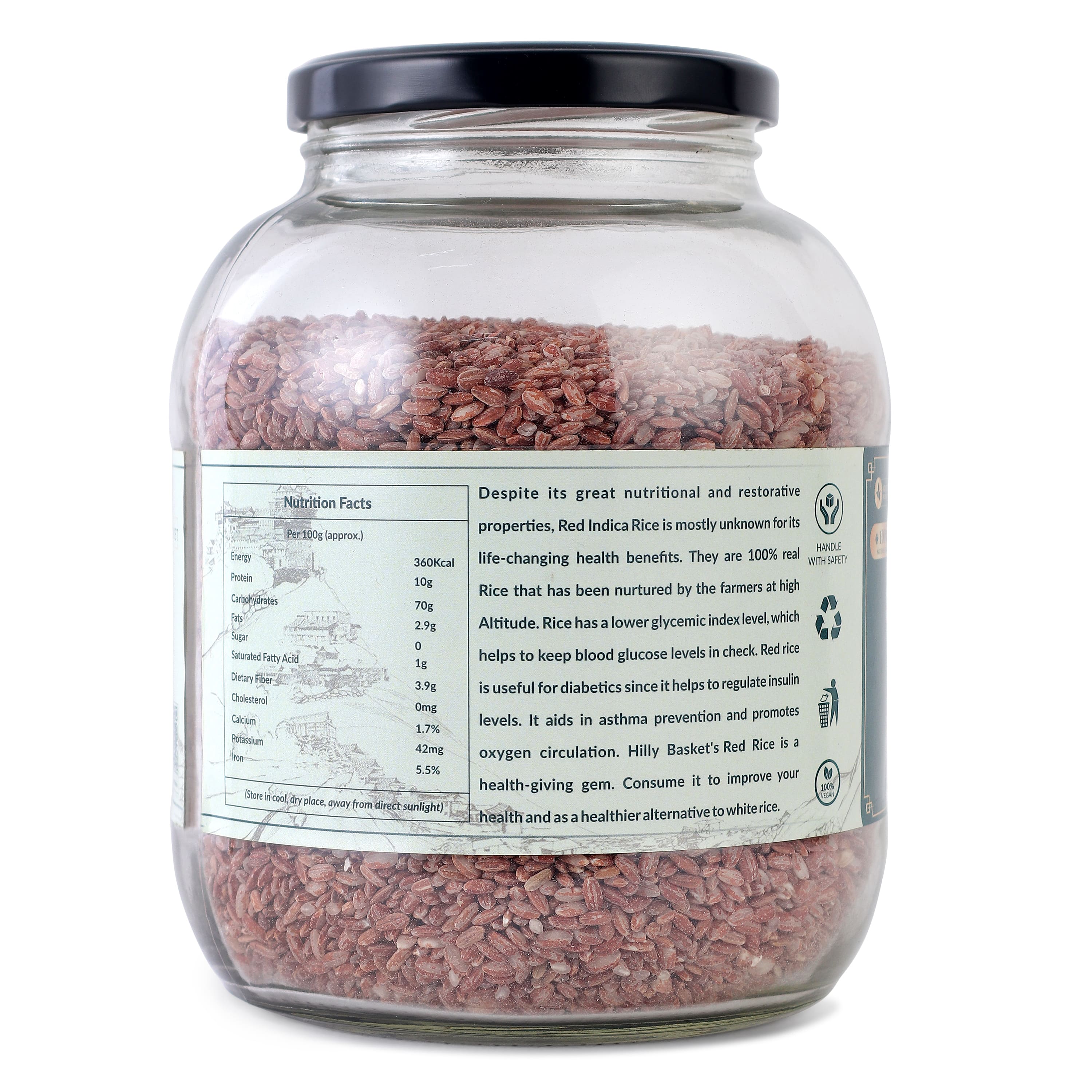 Red Indica Rice (1kg)